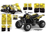 1987 2005 Yamaha Banshee YF 350 AMRRACING ATV Graphics Decal Kit Reaper Yellow