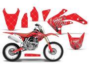 2007 2013 Honda CRF 150R AMRRACING MX Graphics Decal Kit Reloaded Chrome Red