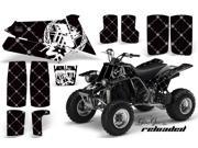 1987 2005 Yamaha Banshee YF 350 AMRRACING ATV Graphics Decal Kit Reloaded White Black