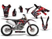 2002 2014 Honda CR 125^^02 14 CR 250 AMRRACING MX Graphics Decal Kit Toxicity Red Black