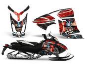 2013 Ski Doo Rex XR AMRRACING Sled Graphics Decal Kit Mad Hatter Black Red