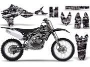 2010 2013 Yamaha YZF 450 AMRRACING MX Graphics Decal Kit Silver Haze White Black
