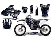 1998 2002 Yamaha YZF 250^^98 02 YZF 400^^98 02 YZF 426 AMRRACING MX Graphics Decal Kit Silver Haze Blue Black
