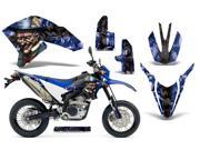 2007 2013 Yamaha WR 250R^^07 13 WR 250X AMRRACING MX Graphics Decal Kit Mad Hatter Black Blue