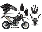 2007 2013 Yamaha WR 250R^^07 13 WR 250X AMRRACING MX Graphics Decal Kit Skulls and Hammers Silver