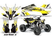 2009 2013 Yamaha YFZ 450R^^09 13 YFZ 450X AMRRACING ATV Graphics Decal Kit CarbonX Yellow