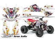 2009 2013 Yamaha YFZ 450R^^09 13 YFZ 450X AMRRACING ATV Graphics Decal Kit ED Hardy Lovekills White