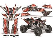 2009 2013 Yamaha YFZ 450R^^09 13 YFZ 450X AMRRACING ATV Graphics Decal Kit MadHatter Red Silver