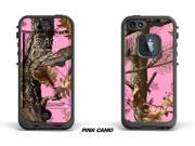 Designer Decal for iPhone 5 5s LifeProof Case Pink Camo