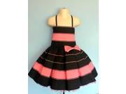PUFF PINK AND BLACK DRESS