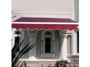 6.4 ×5 Retractable Deck Awning Sunshade Shelter Canopy