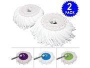 2 Pieces Micro Head Mop Refill for 360° Spin Magic Mop