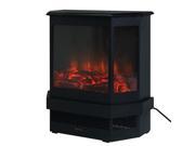 Adjustable Electric Fireplace Heater 1500W Tempered Glass Free Standing 23?