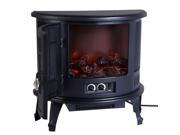 Electric Fireplace Heater Wood Stove Free Standing 1500W