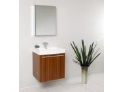 Fresca Alto Teak Modern Bathroom Vanity w Medicine Cabinet
