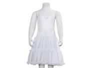 Little Girls Size 5 White Undergarment Full Slip Adjustable Straps