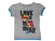 Disney Little Girls Grey Royal Blue Angry Birds Character Print T Shirt 4