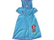 Disney Little Girls Blue Little Mermaid Hooded Towel Dress 4T