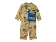 Minions Little Boys Yellow Carton Character Print 2 Pc Pajama Set 4