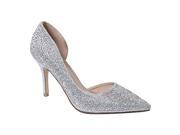 Sweetie s Shoes Silver Closed Toe Special Occasion Marissa Pumps 6 Womens