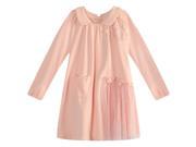 Richie House Little Girls Pink Lace Mesh Fabric Long Top 4