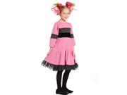 KidCuteTure Big Girls Carnation Pink Ruffle Eden Designer Fall Dress 14