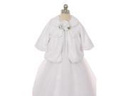 Kids Dream White Faux Special Occasion Half Coat Baby Girls 18M