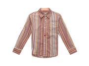 Richie House Little Boys Striped Blouse with Lapel Collar 1 2
