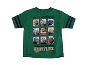 Nickelodeon Little Boys Green Many Moods of Mutant Turtles Cotton T Shirt 5