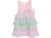 Isobella Chloe Baby Girls Pink Perfectly Posh Empire Waist Dress 3M