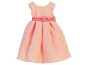 Sweet Kids Baby Girls Pink Polka Dot Jacquard Flower Girl Dress 6 9M