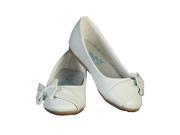 Lito Toddler Girls White Bow June Special Occasion Dress Shoes 10