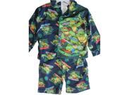 Nickelodeon Little Boys Navy Teenage Mutant Ninja Turtles 2 Pc Pajama Set 2T