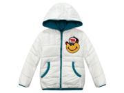 Richie House Little Boys Orange Smiley Bear Hooded Padding Jacket 3 4