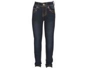 Mini Moca Big Girls Dark Blue Studded Front Pockets Skinny Jeans 8