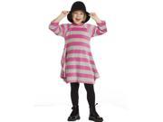 KidCuteTure Little Girls Carnation Pink Silver Evie Designer Fall Dress 5