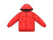 Richie House Baby Boys Orange Hooded Removable Sleeves Padded Jacket 12M