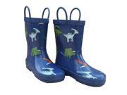 Blue Dinosaurs Boys Rain Boots 13