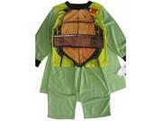 Nickelodeon Little Boys Green Ninja Turtles Cape 2 Pc Pajama Set 4