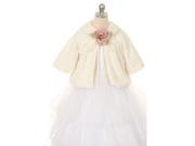 Kids Dream Ivory Faux Special Occasion Half Coat Baby Girls 12M
