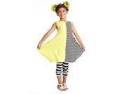 KidCuteTure Little Girls Sprite Yellow Stripe Trendy Designer Daria Sundress 6