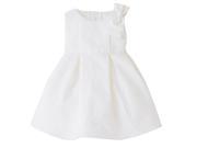 Sweet Kids Baby Girls Ivory Rose Bow Accent Special Occasion Dress 12M