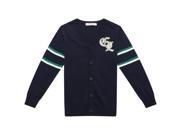 Richie House Little Boys Navy Matching Buttons Cardigan Sweater 4 5