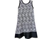 Isobella Chloe Little Girls Black Licorice Candy Stripe Sleeveless Tunic Top 6X