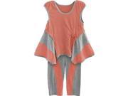 Isobella Chloe Big Girls Coral Janelle Two Piece Pant Outfit Set 7