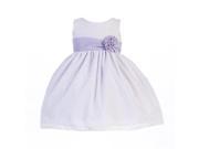 Lito Little Girls Lilac Cotton Burnout Special Occasion Easter Dress 4T