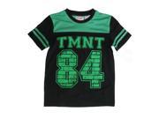 Nickelodeon Big Boys Green Black TMNT 84 Print Short Sleeve T Shirt 8