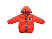 Richie House Little Boys Red Padded Snowboarder Teddy Patch Winter Jacket 2 3