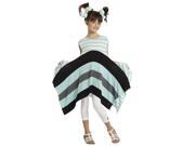 KidCuteTure Little Girls Ice Blue White Stripes Betty Designer Spring Dress 6