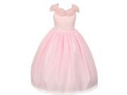 Rainkids Big Girls Pink Rhinestones Sparkly Tulle Tiara Princess Dress 12
